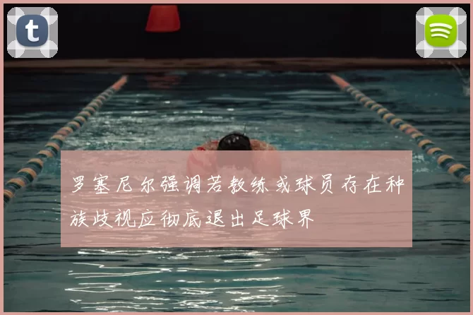 罗塞尼尔强调若教练或球员存在种族歧视应彻底退出足球界